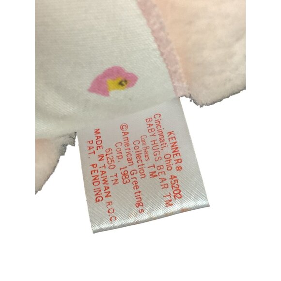 Vintage Kenner Care Bear Collection Baby Hugs Bear Plush Stuffed Animal Toy 1983 - Picture 4 of 5